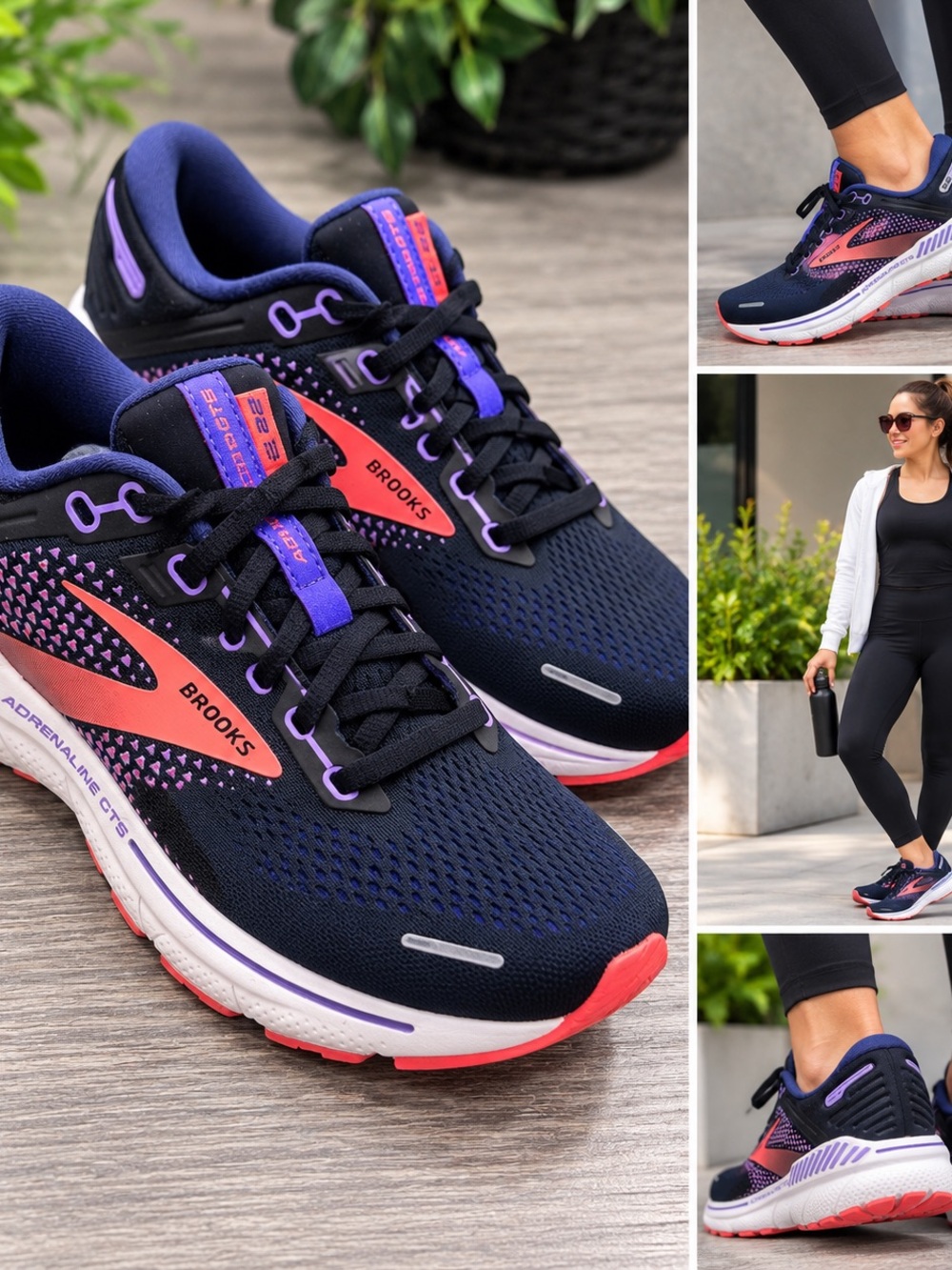 Brooks Adrenaline GTS 22 Women’s Size 10 Wide D Sneakers Running Shoes Blue